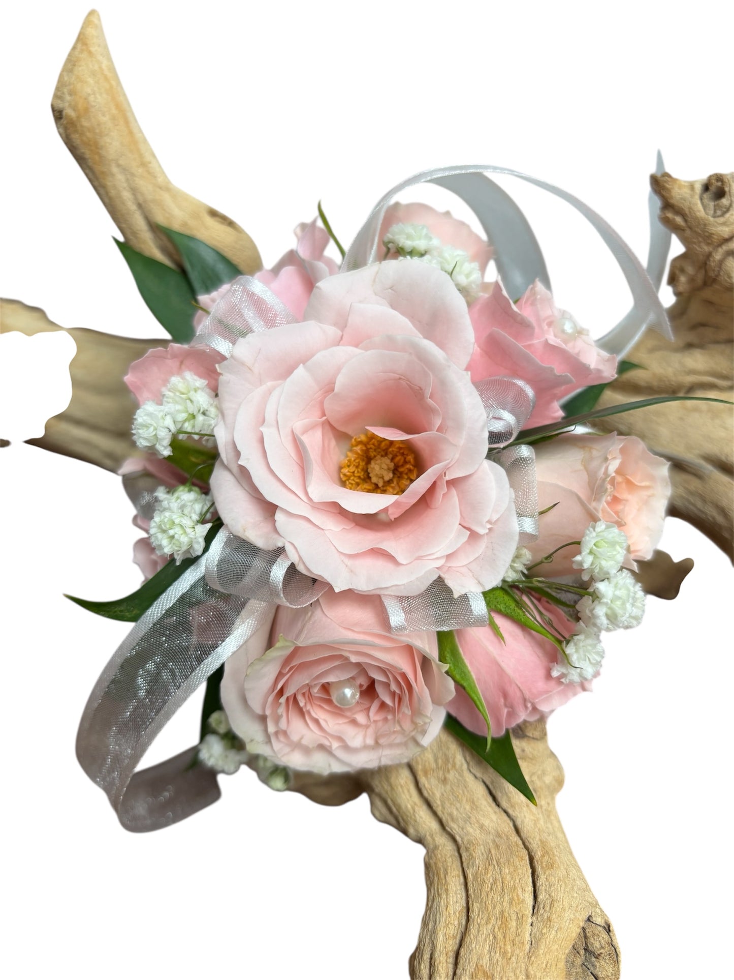 Blushing Rose Corsage