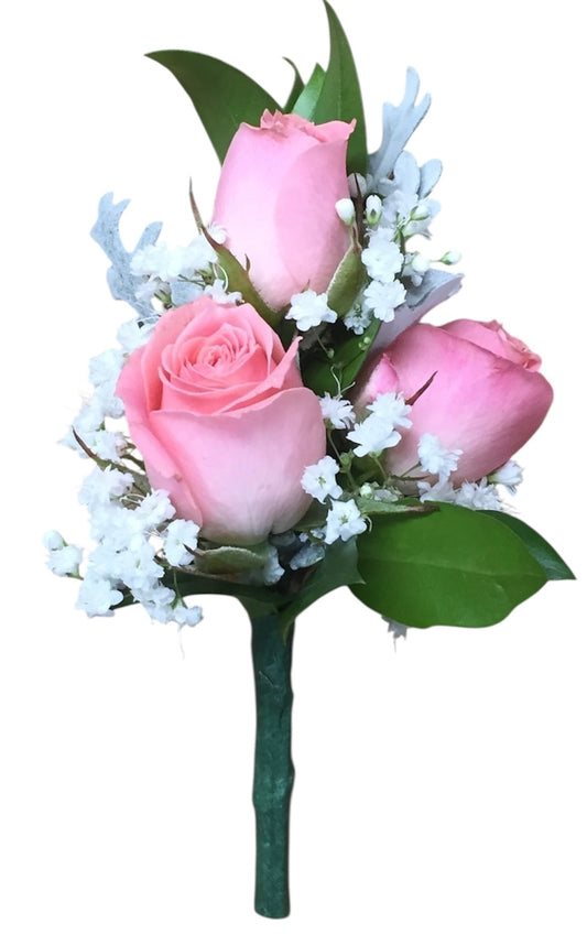 Pink Spray Rose Boutonnière