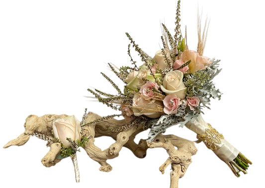 Bridal Bouquet & Boutonnière Set #2
